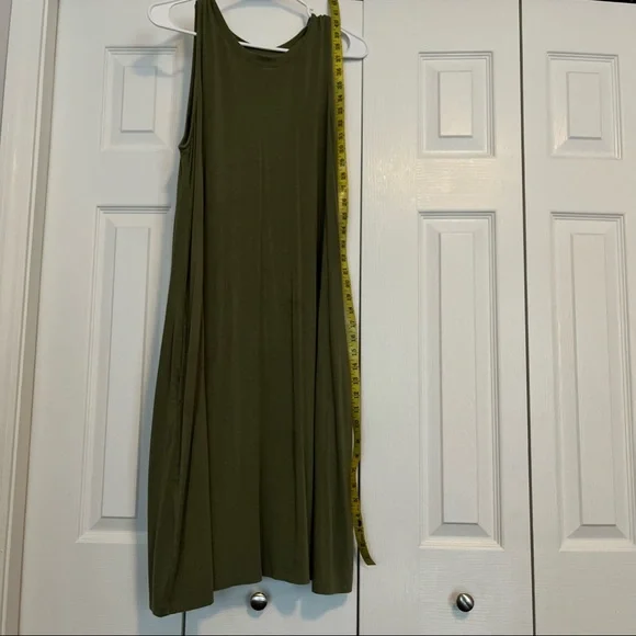 Time and Tru Olive sleeveless dress, 8-10 Medium - Picture 7 of 9